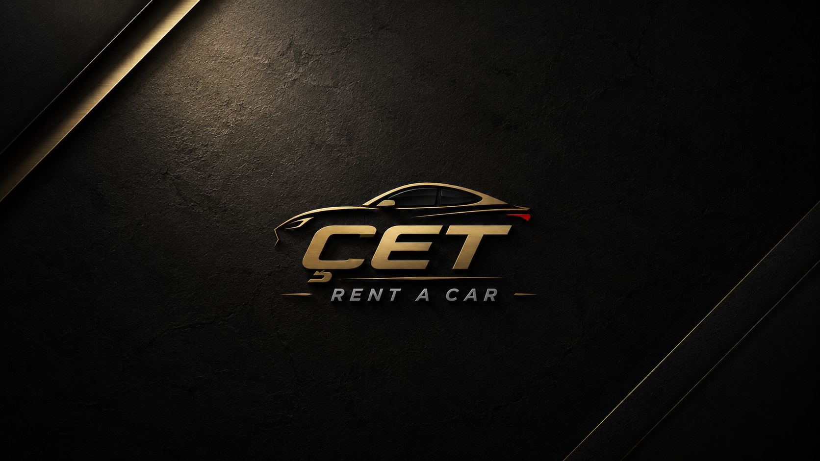 ÇET Rent a Car Premium Logo